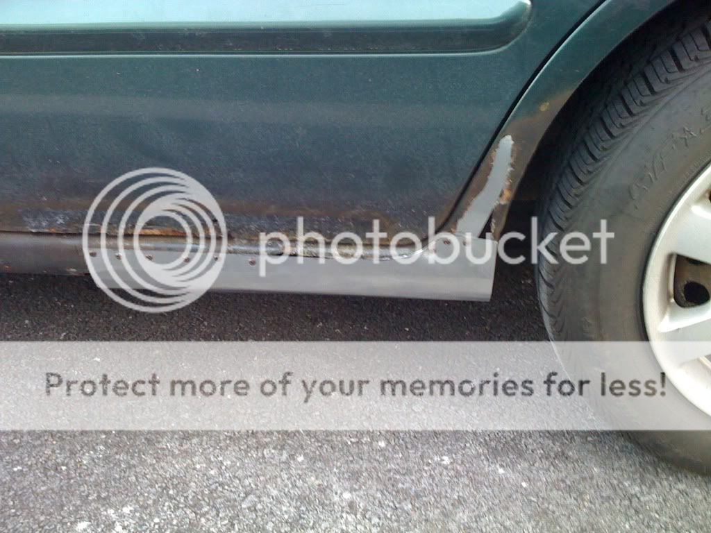 How to fix massive rust holes in rocker panel on 01 Nissan Sentra (w