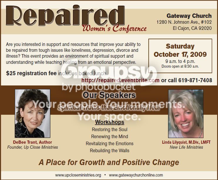 Up Close Ministries Presents REPAIRED